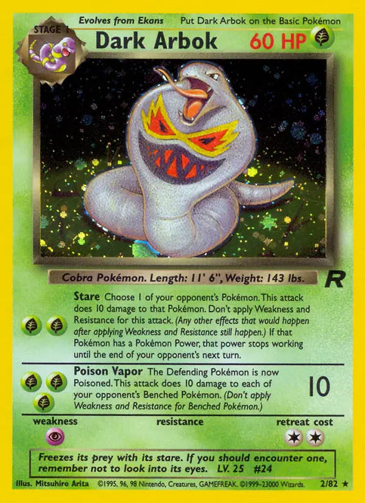 Dark Arbok 02/82 (Team Rocket)  - Unlimited Holofoil