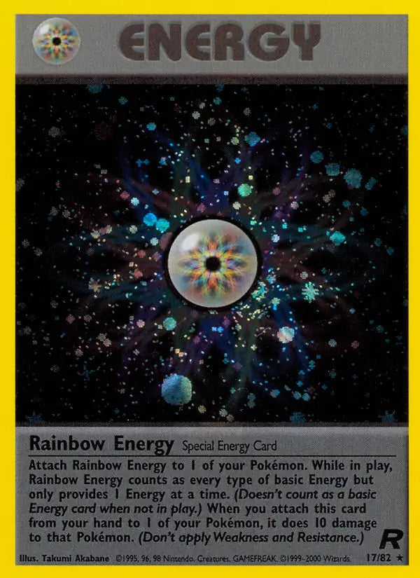 Rainbow Energy 17/82 (Team Rocket)  - Unlimited Holofoil