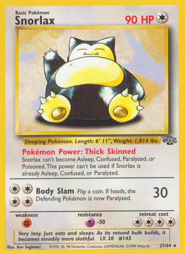 Snorlax  27/64 (Jungle)  - Unlimited