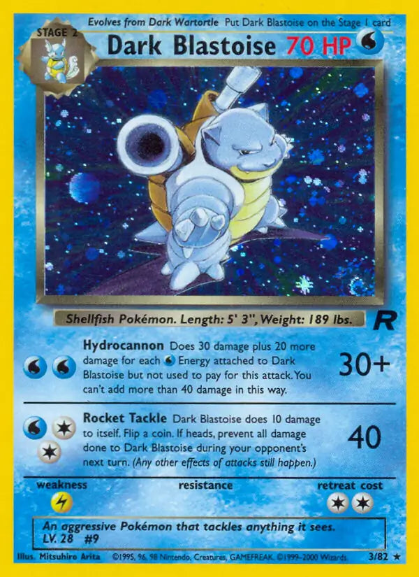 Dark Blastoise 03/82 (Team Rocket)  - Unlimited Holofoil