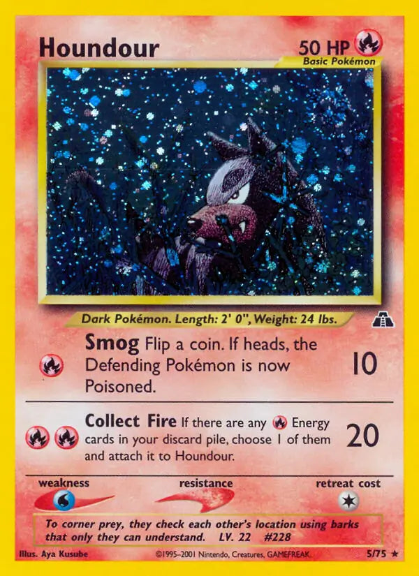 Houndour 05/75 (Neo Discovery)  - Unlimited Holofoil
