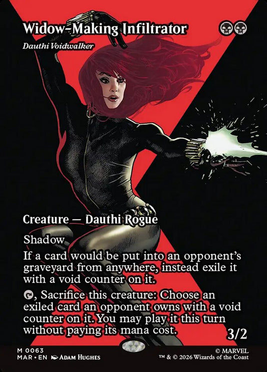Widow-Making Infiltrator - Dauthi Voidwalker 63 (Marvel Universe Eternal-Legal)  - Borderless Foil