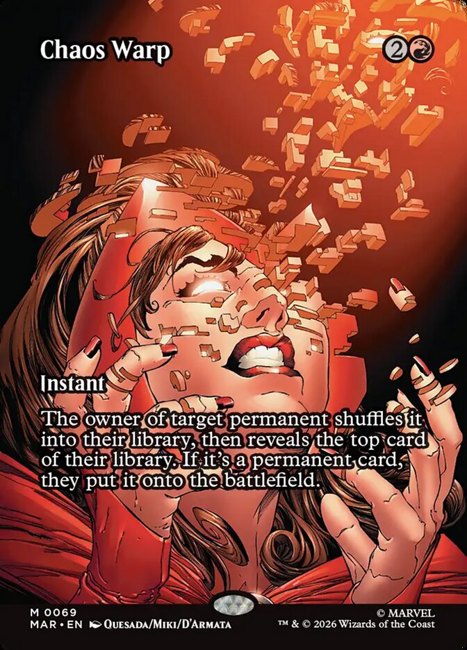 Chaos Warp 69 (Marvel Universe Eternal-Legal)  - Borderless Foil