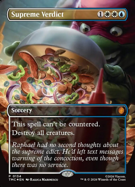 Supreme Verdict Borderless 134 (Commander: Teenage Mutant Ninja Turtles)  - Foil