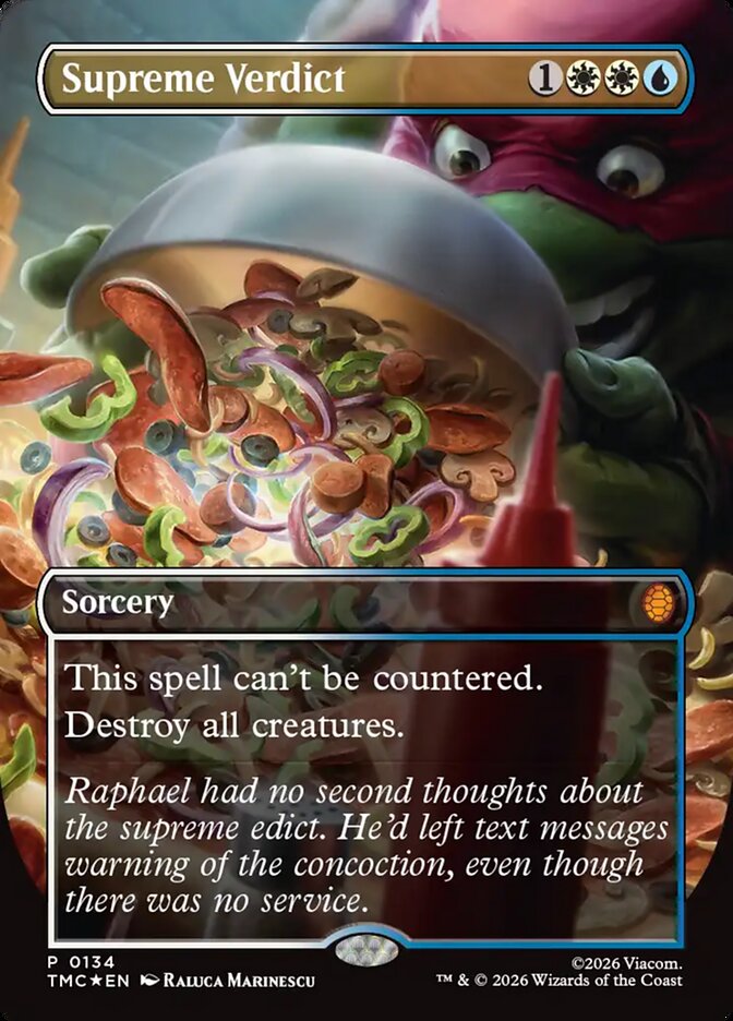 Supreme Verdict Borderless 134 (Commander: Teenage Mutant Ninja Turtles)  - Foil