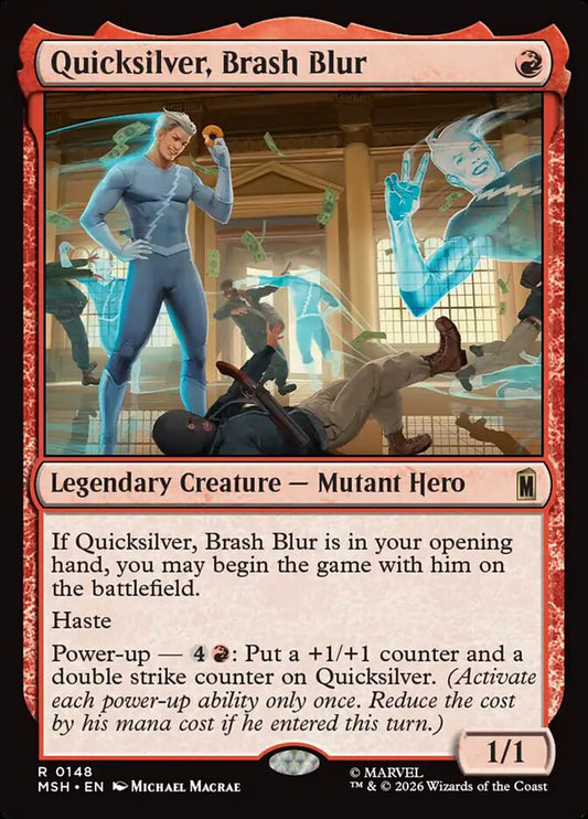 Quicksilver, Brash Blur 148 (Marvel Super Heroes)  - Foil