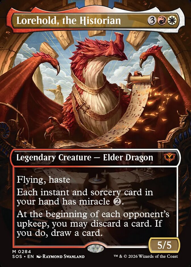 Lorehold, the Historian 284 (Secrets of Strixhaven)  - Borderless Foil