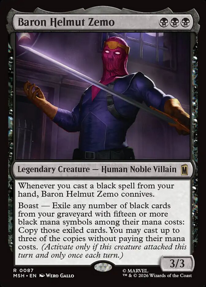 Baron Helmut Zemo 87 (Marvel Super Heroes)  - Foil