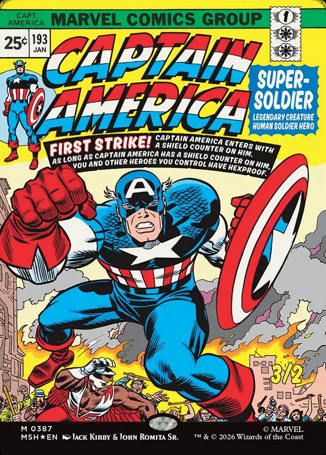 Captain America, Super-Soldier 387 (Marvel Super Heroes)  - Borderless Foil