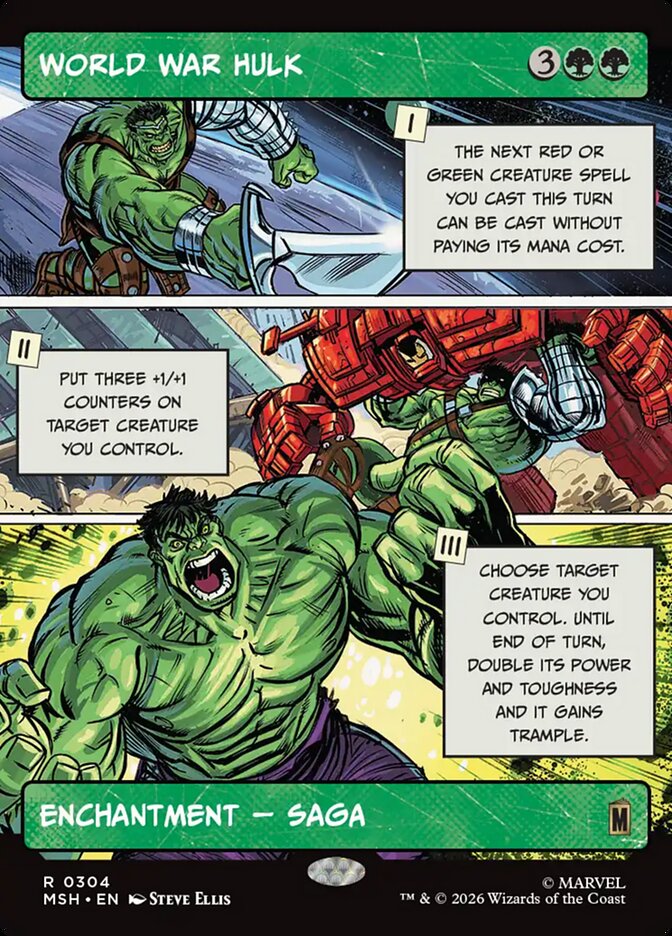World War Hulk 304 (Marvel Super Heroes)  - Showcase Foil