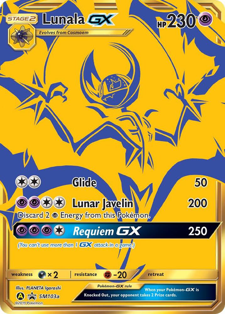 2016 Pokemon SM Promos SM103a Lunala GX - SM103a Promo