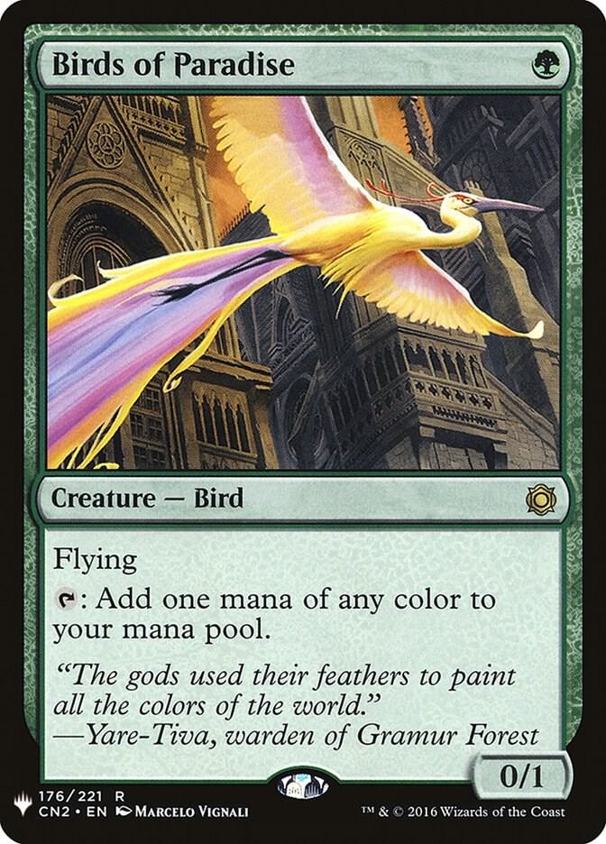 MTG The List Reprints 176 Birds of Paradise R NM