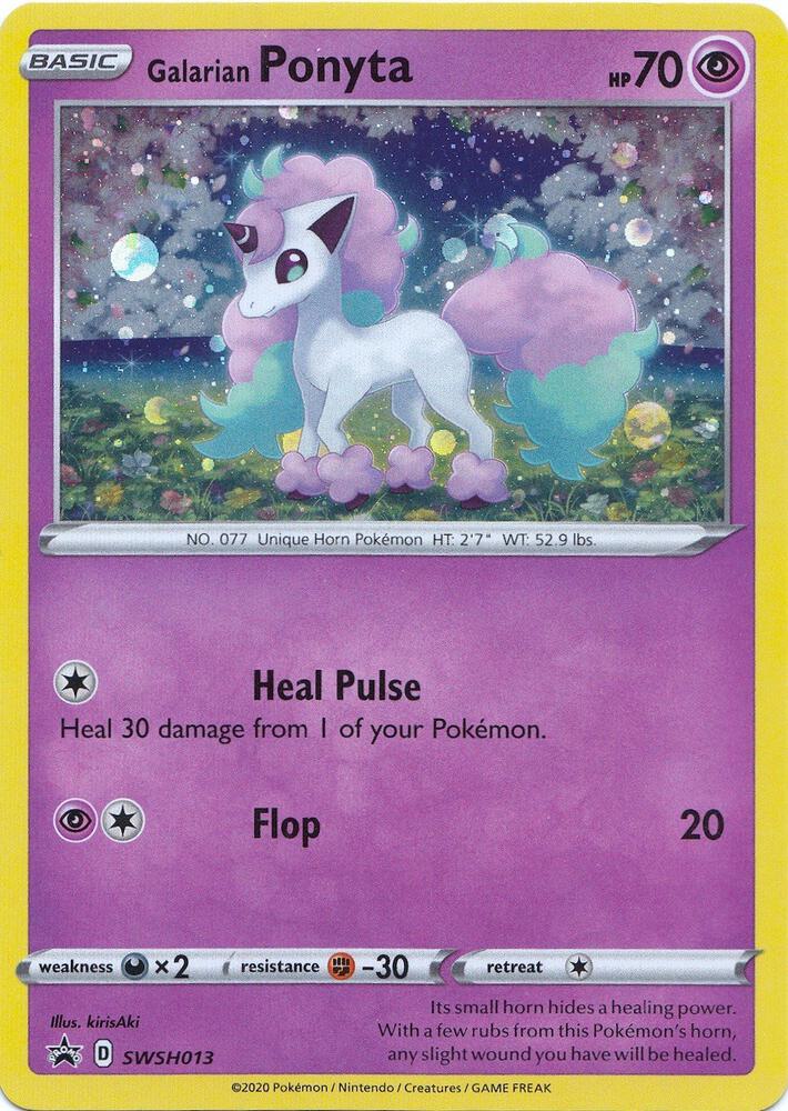 2019 Pokemon SWSH: Sword & Shield Promo Cards SWSH013 Galarian Ponyta - Promo