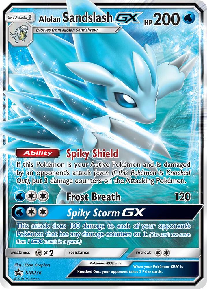 2016 Pokemon SM Promos SM236 Alolan Sandslash GX - SM236 Promo