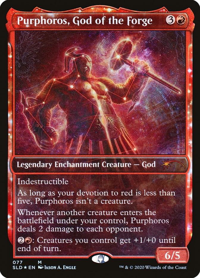 MTG Secret Lair Drop Series 77 Purphoros, God of the Forge M NM Foil