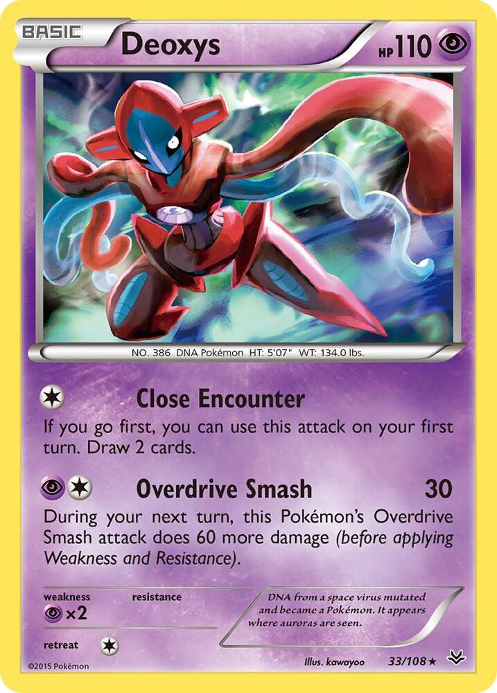 Deoxys 33/108 (XY - Roaring Skies)  - Holofoil