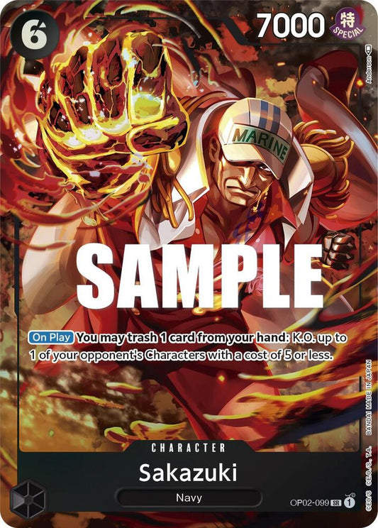 Sakazuki OP02-099 (Paramount War)  - Alternate Art Foil