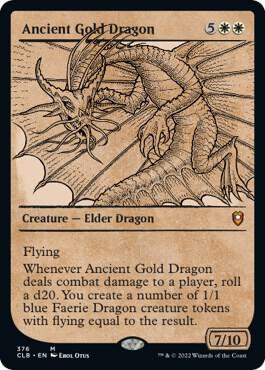 Ancient Gold Dragon Showcase 376 (Commander Legends: Battle for Baldur's Gate) 