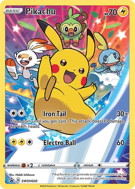 2019 Pokemon SWSH: Sword & Shield Promo Cards SWSH020 Pikachu - Promo