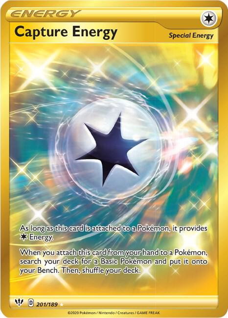 2020 Pokemon SWSH03: Darkness Ablaze 201/189 Capture Energy (Secret) Secret Rare