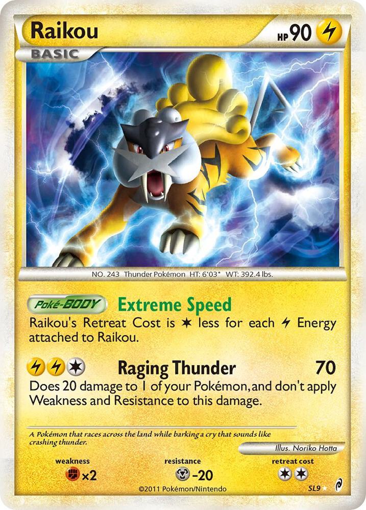 Raikou Shiny SL9 (Call of Legends)  - Holofoil