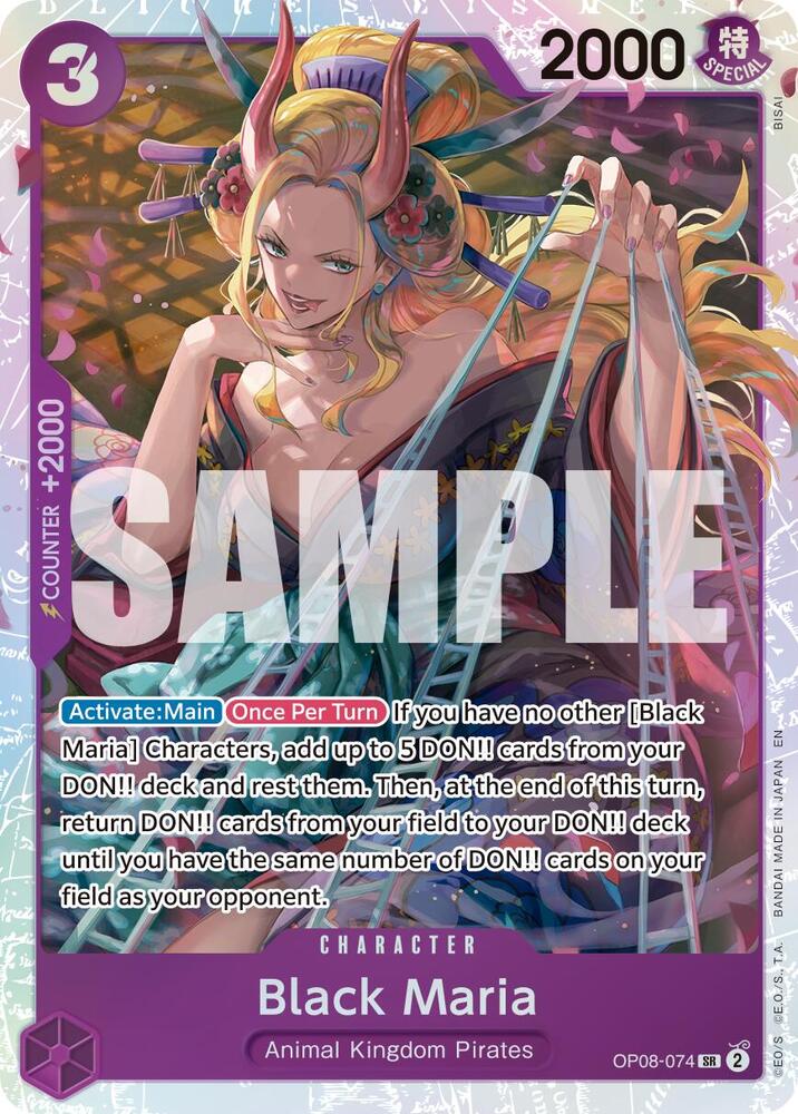 Black Maria (Reprint) OP08-074 (Premium Booster -The Best- Vol. 2)  - Foil