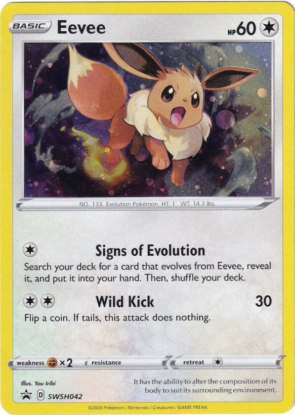 2019 Pokemon SWSH: Sword & Shield Promo Cards SWSH042 Eevee - Promo