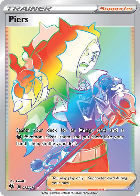 2020 Pokemon Champion's Path 78/73 Piers (Secret) Secret Rare