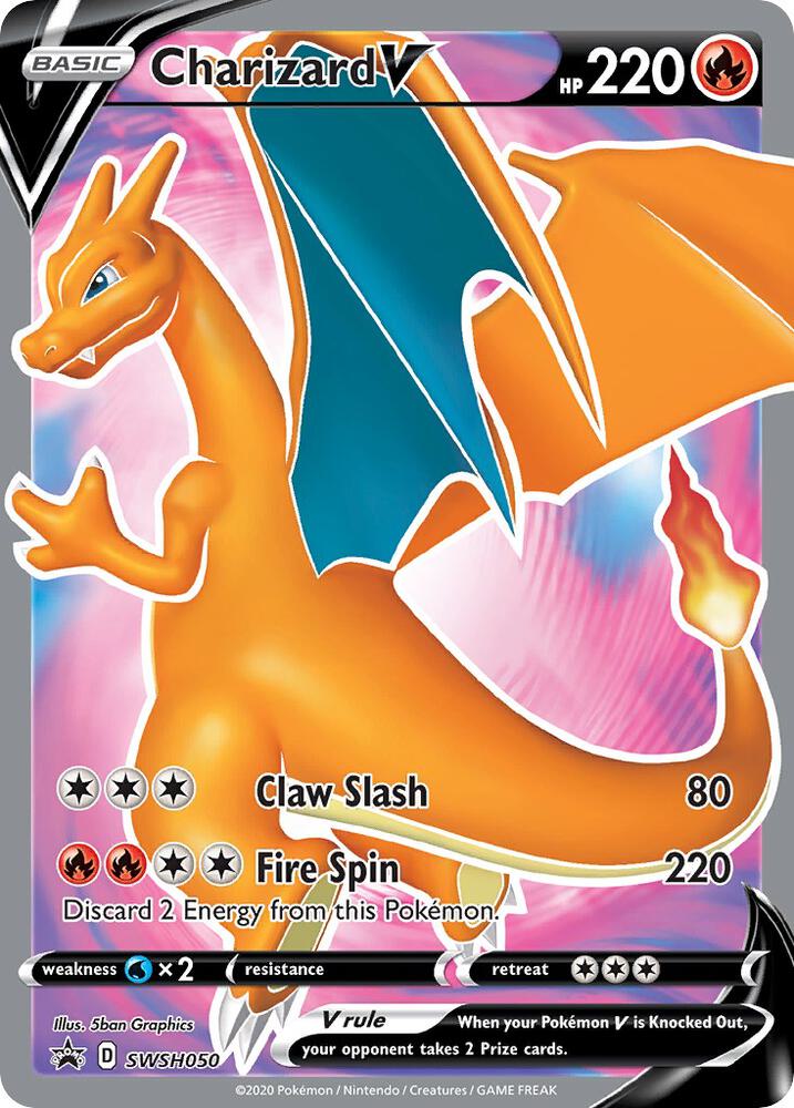 2019 Pokemon SWSH: Sword & Shield Promo Cards SWSH050 Charizard V - Promo