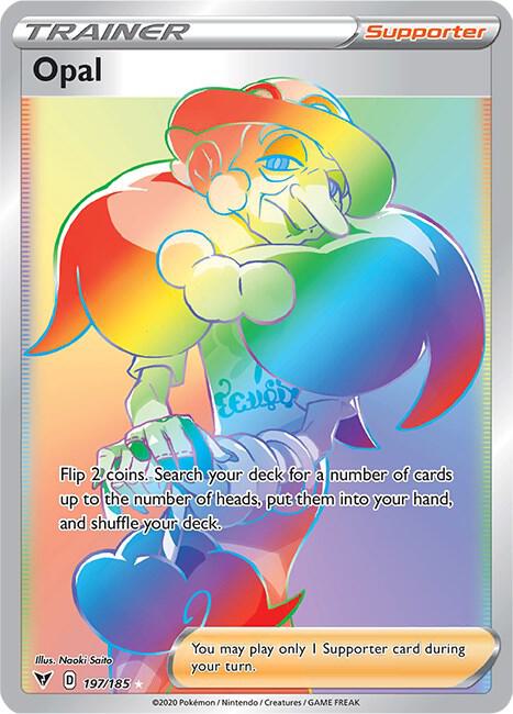 2020 Pokemon SWSH04: Vivid Voltage 197/185 Opal (Secret) Secret Rare