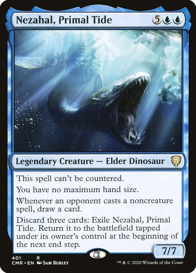 MTG Commander Legends 401 Nezahal, Primal Tide R NM
