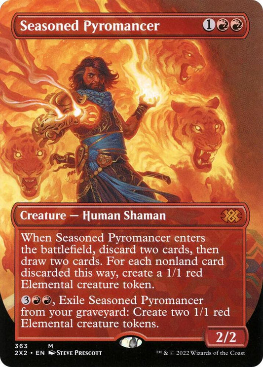 Seasoned Pyromancer Borderless 363/331 (Double Masters 2022)  - Foil