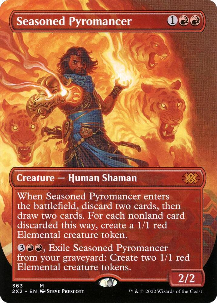 Seasoned Pyromancer Borderless 363/331 (Double Masters 2022)  - Foil