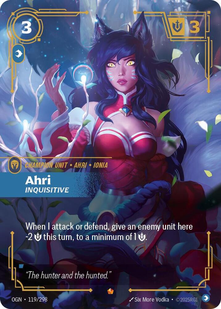 Ahri - Inquisitive 119/298 (Origins)  - Foil