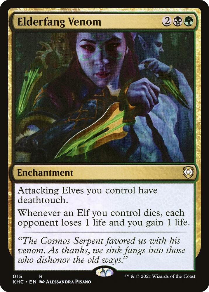 MTG Commander: Kaldheim 15 Elderfang Venom R NM