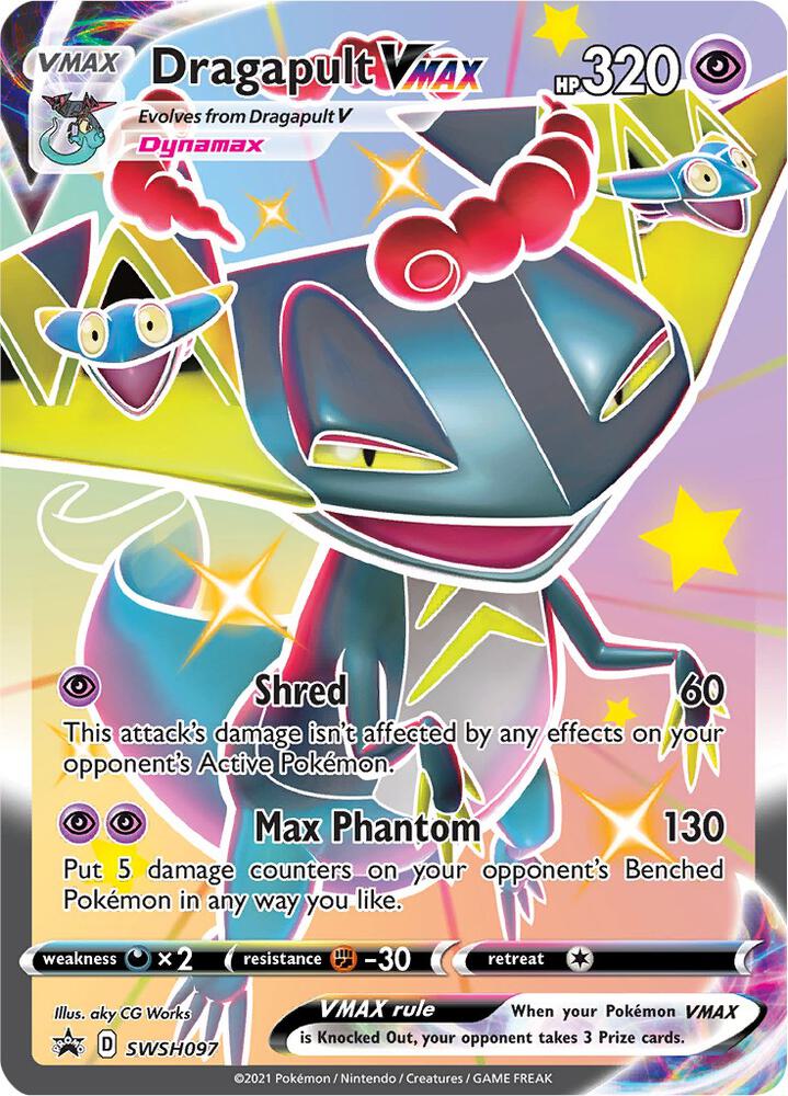 2019 Pokemon SWSH: Sword & Shield Promo Cards SWSH097 Dragapult VMAX 