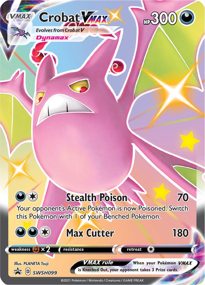 2019 Pokemon SWSH: Sword & Shield Promo Cards SWSH099 Crobat VMAX 