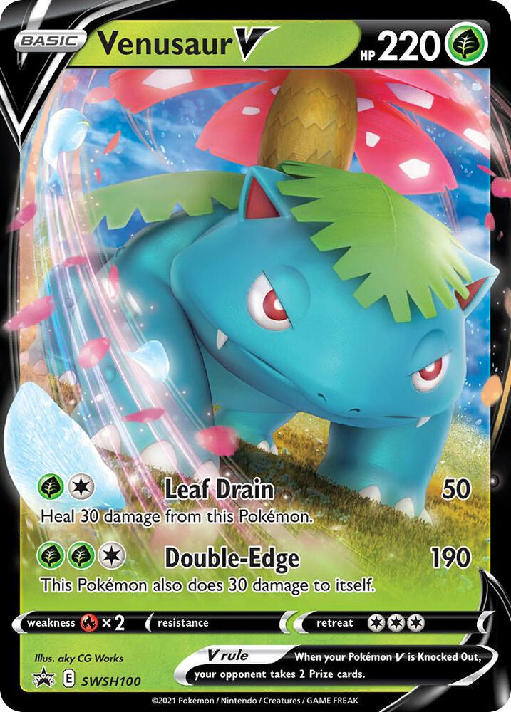 2019 Pokemon SWSH: Sword & Shield Promo Cards SWSH100 Venusaur V -  Promo