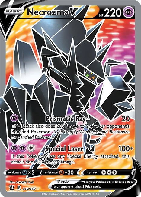 2021 Pokemon SWSH05: Battle Styles 149/163 Necrozma V (Full Art) Ultra Rare