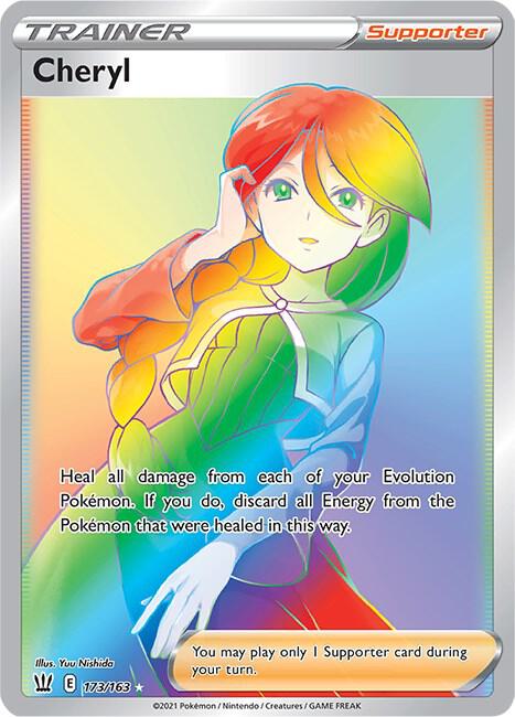 2021 Pokemon SWSH05: Battle Styles 173/163 Cheryl (Secret) Secret Rare