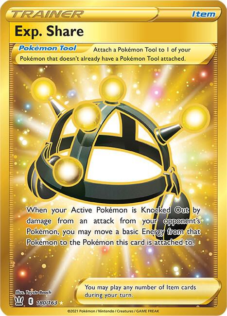 2021 Pokemon SWSH05: Battle Styles 180/163 Exp. Share (Secret) Secret Rare