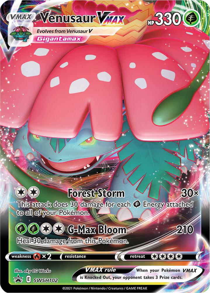 2019 Pokemon SWSH: Sword & Shield Promo Cards SWSH102 Venusaur VMAX - Promo