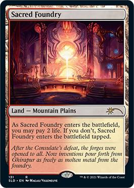 MTG Secret Lair Drop Series 131 Sacred Foundry R NM
