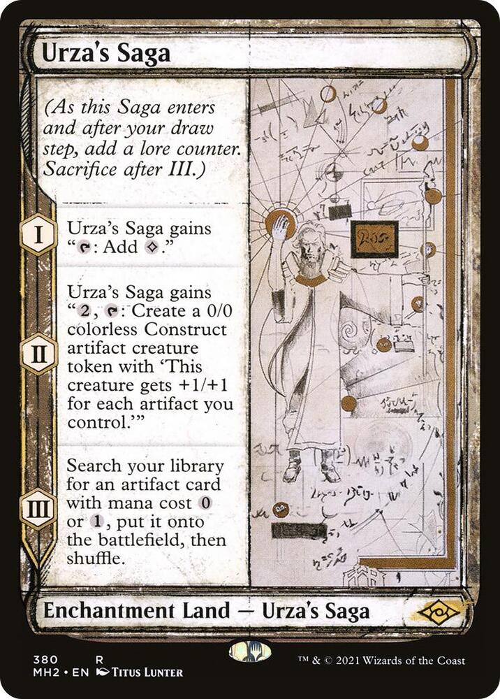 MTG Modern Horizons 2 380 Urza's Saga (Showcase) R NM Foil