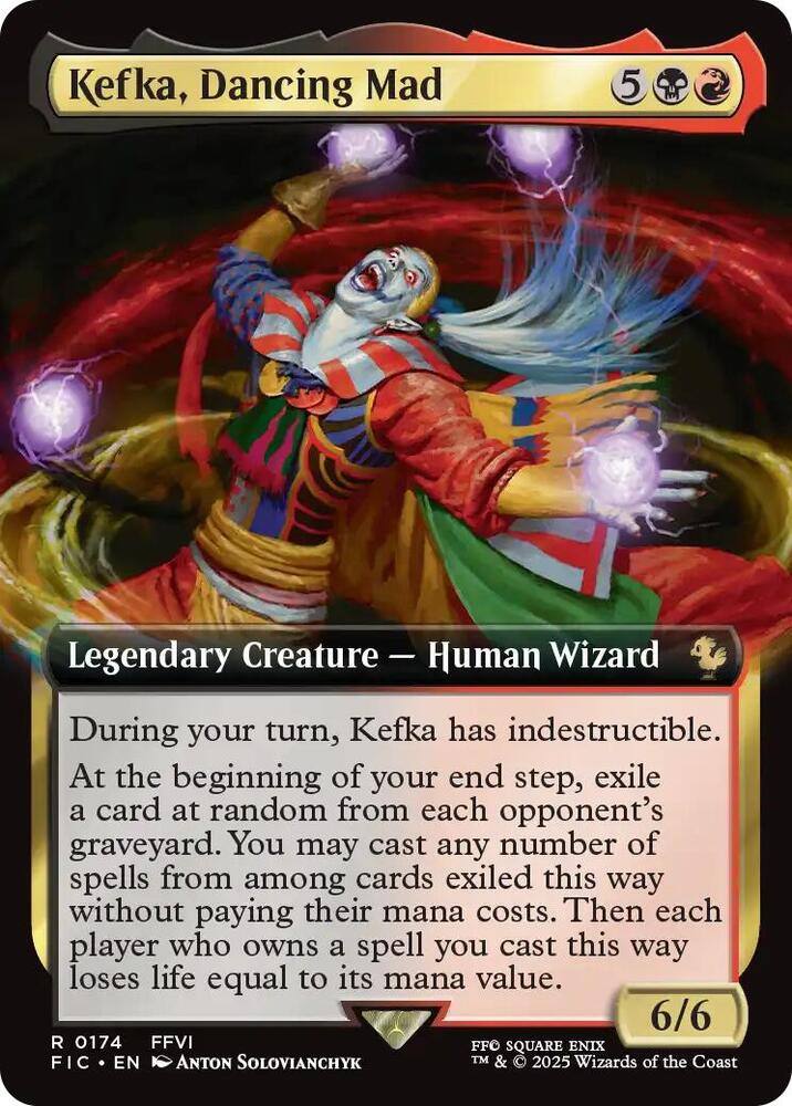 Kefka, Dancing Mad 174 (Commander: FINAL FANTASY)  - Extended Art Foil