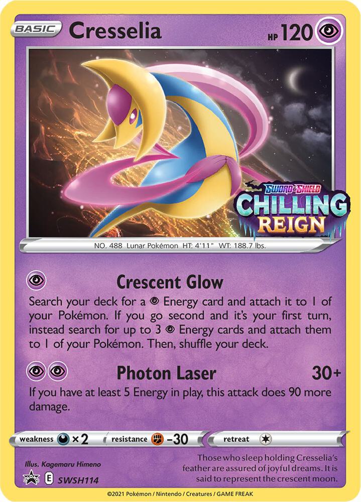 2019 Pokemon SWSH: Sword & Shield Promo Cards SWSH114 Cresselia - Promo