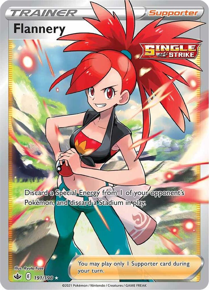 2021 Pokemon SWSH06: Chilling Reign 191/198 Flannery (Full Art) Ultra Rare