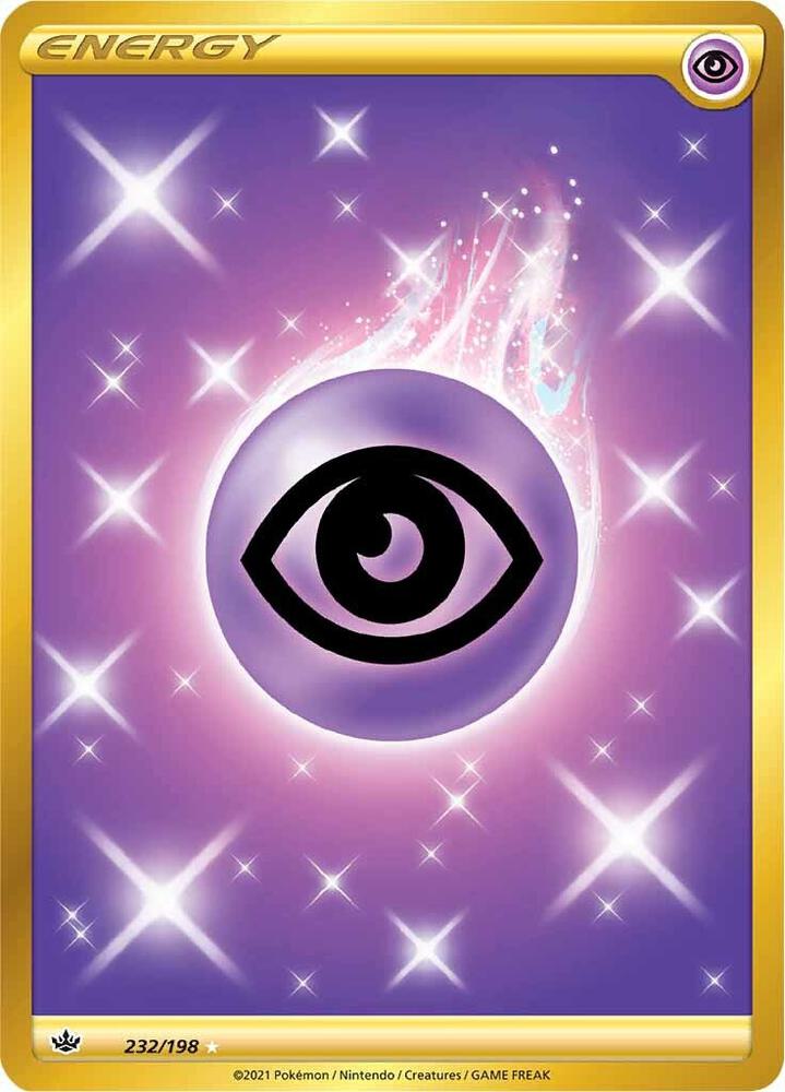 2021 Pokemon SWSH06: Chilling Reign 232/198 Psychic Energy (Secret) Secret Rare