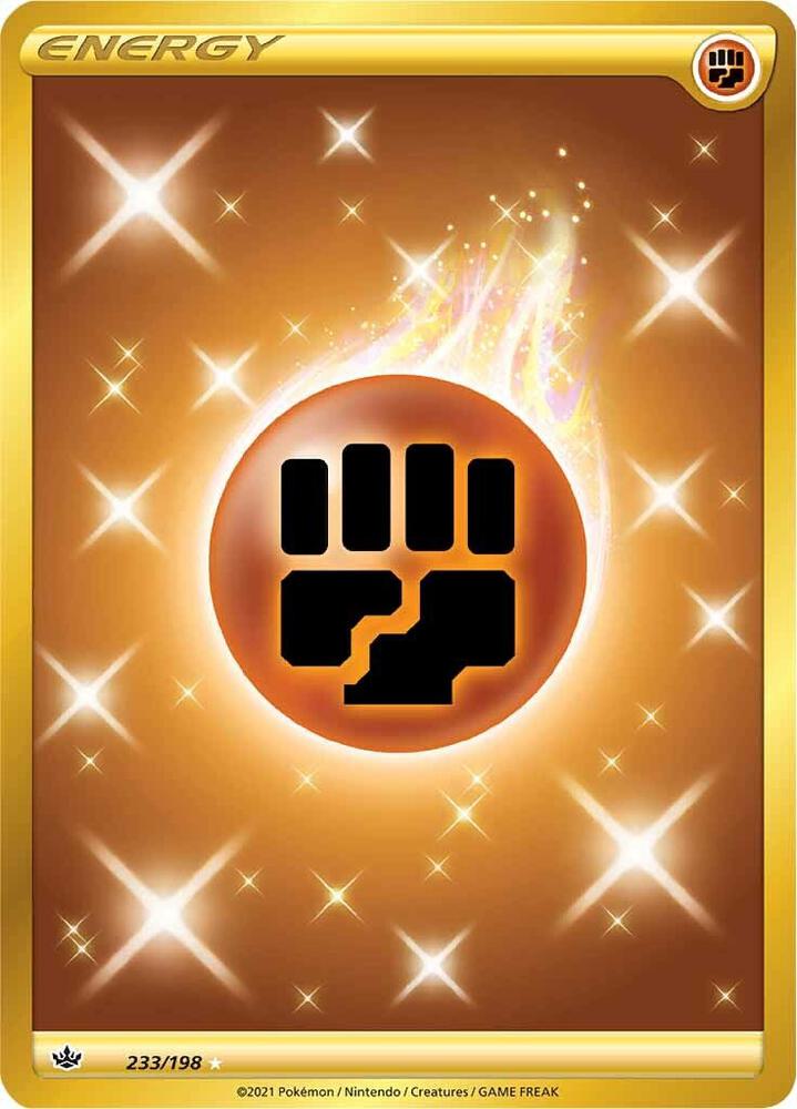 2021 Pokemon SWSH06: Chilling Reign 233/198 Fighting Energy (Secret) Secret Rare