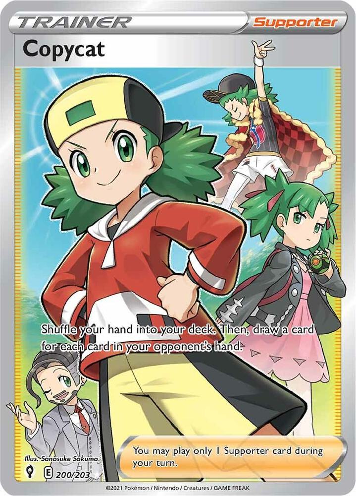 2021 Pokemon SWSH07: Evolving Skies 200/203 Copycat (Full Art) Ultra Rare